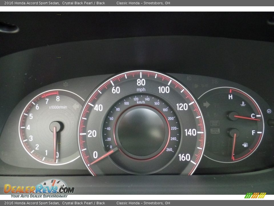 2016 Honda Accord Sport Sedan Crystal Black Pearl / Black Photo #23