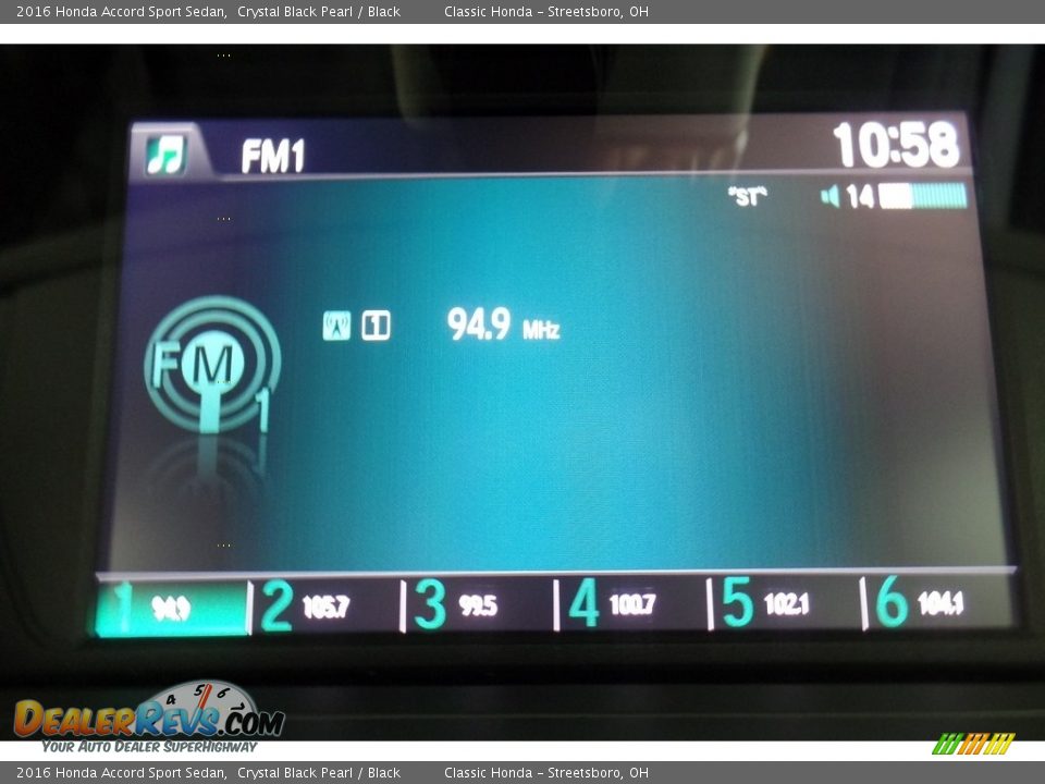 2016 Honda Accord Sport Sedan Crystal Black Pearl / Black Photo #25