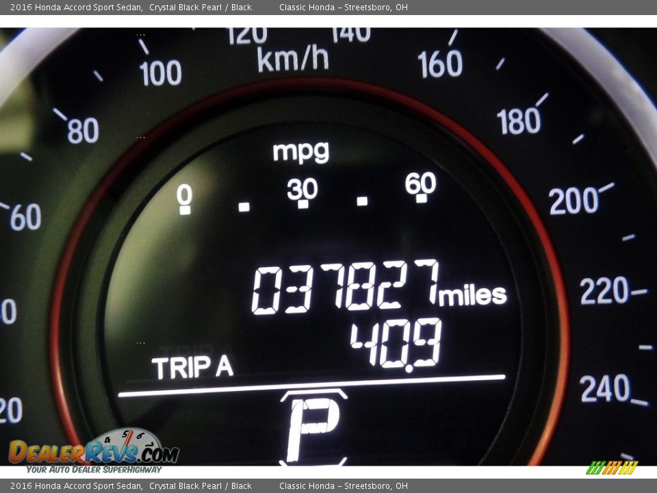 2016 Honda Accord Sport Sedan Crystal Black Pearl / Black Photo #29