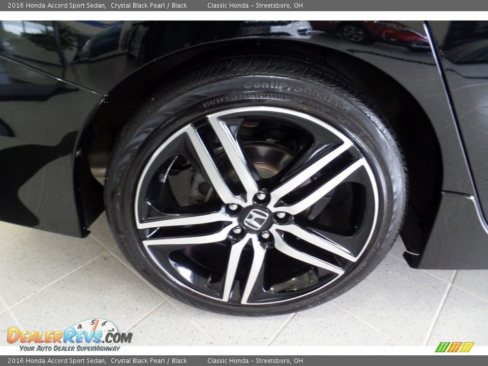 2016 Honda Accord Sport Sedan Crystal Black Pearl / Black Photo #34
