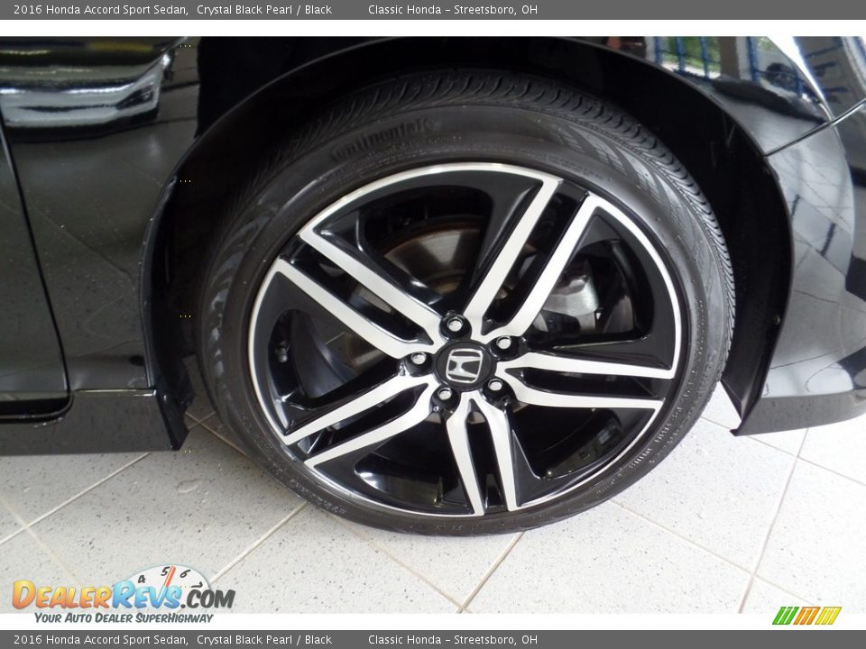 2016 Honda Accord Sport Sedan Crystal Black Pearl / Black Photo #35