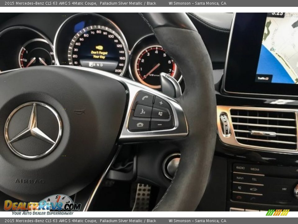 2015 Mercedes-Benz CLS 63 AMG S 4Matic Coupe Palladium Silver Metallic / Black Photo #20