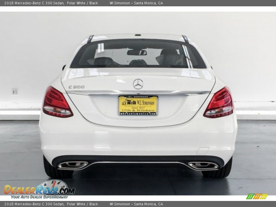 2018 Mercedes-Benz C 300 Sedan Polar White / Black Photo #3
