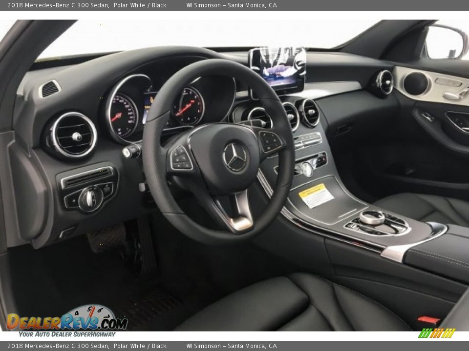 2018 Mercedes-Benz C 300 Sedan Polar White / Black Photo #4