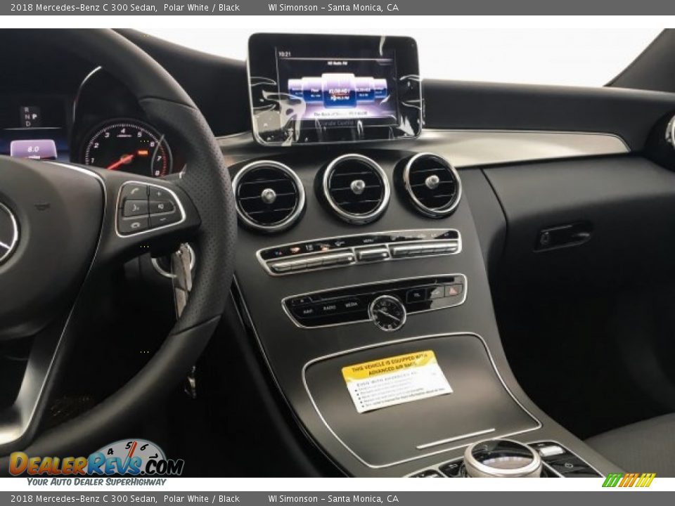 2018 Mercedes-Benz C 300 Sedan Polar White / Black Photo #6