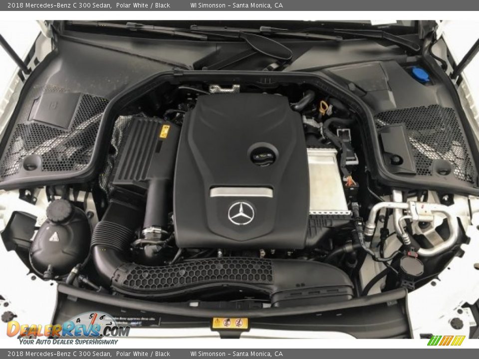 2018 Mercedes-Benz C 300 Sedan Polar White / Black Photo #8