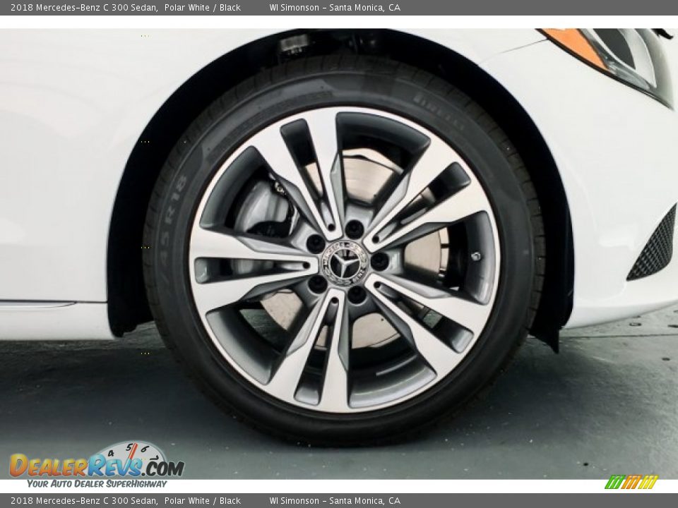 2018 Mercedes-Benz C 300 Sedan Polar White / Black Photo #9