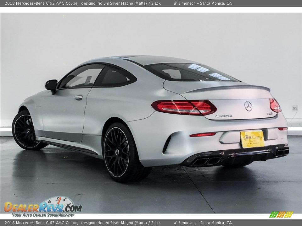 2018 Mercedes-Benz C 63 AMG Coupe designo Iridium Silver Magno (Matte) / Black Photo #2