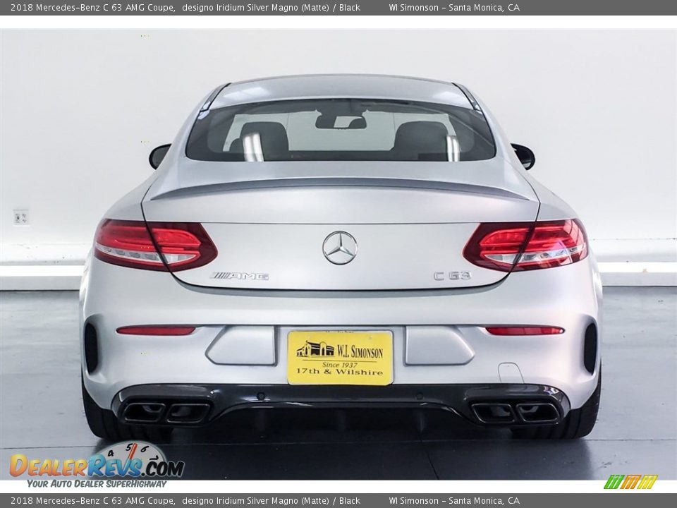2018 Mercedes-Benz C 63 AMG Coupe designo Iridium Silver Magno (Matte) / Black Photo #3