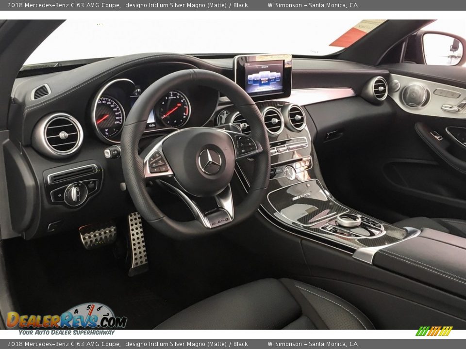 2018 Mercedes-Benz C 63 AMG Coupe designo Iridium Silver Magno (Matte) / Black Photo #4