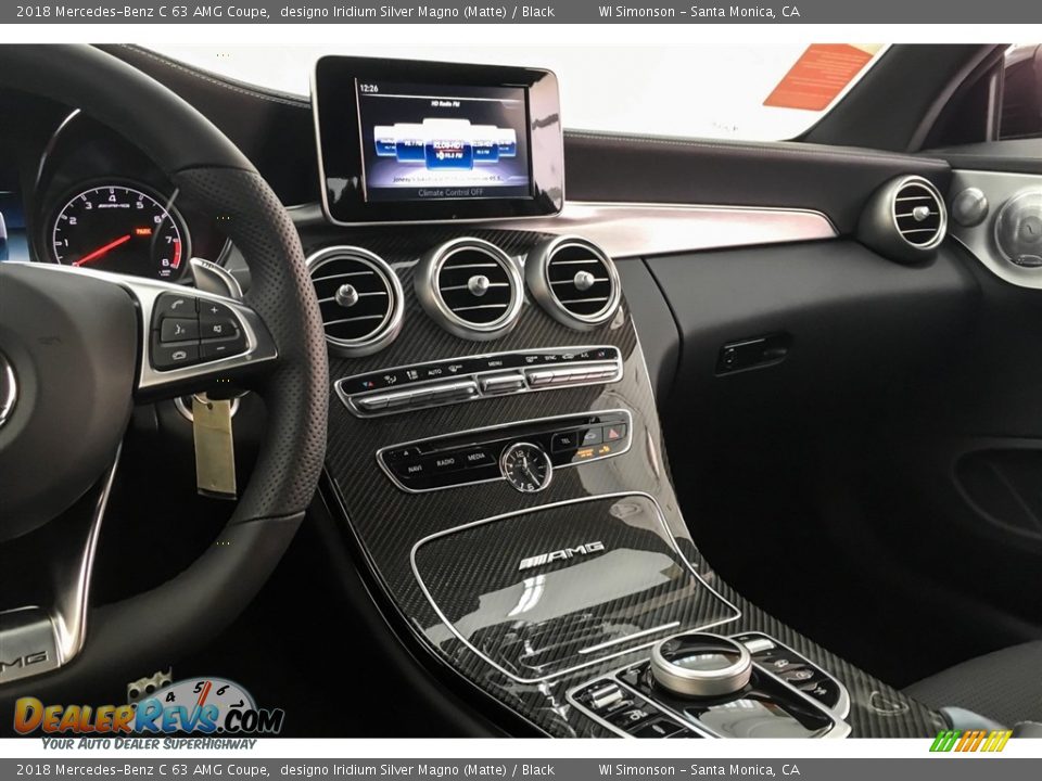 2018 Mercedes-Benz C 63 AMG Coupe designo Iridium Silver Magno (Matte) / Black Photo #6