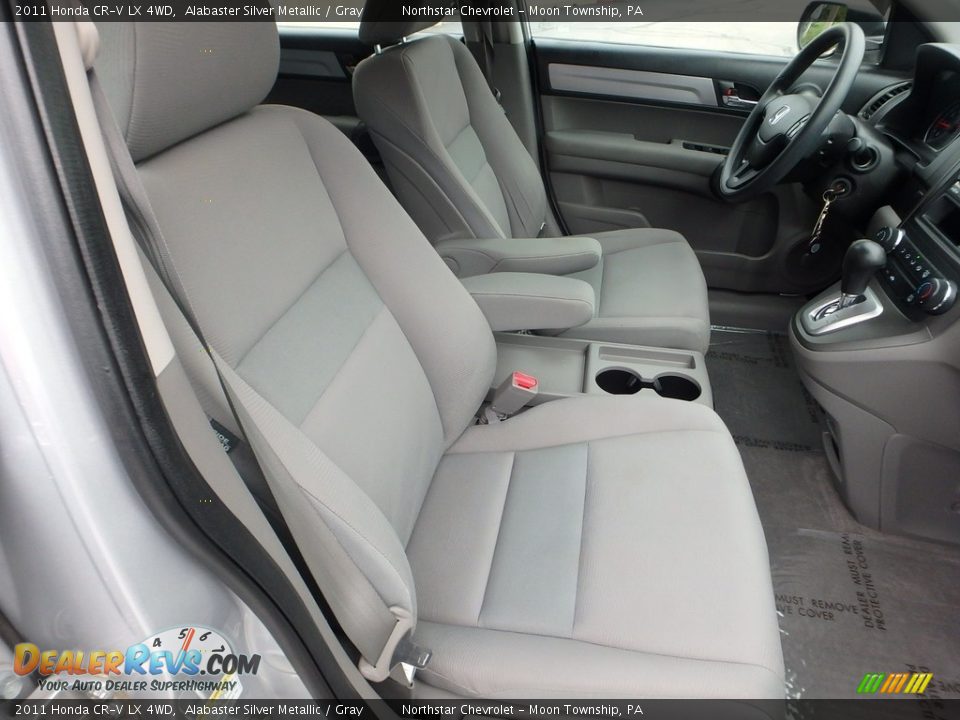 2011 Honda CR-V LX 4WD Alabaster Silver Metallic / Gray Photo #15