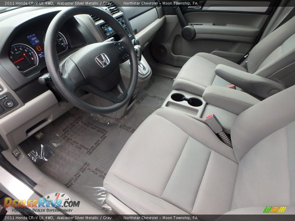 2011 Honda CR-V LX 4WD Alabaster Silver Metallic / Gray Photo #25