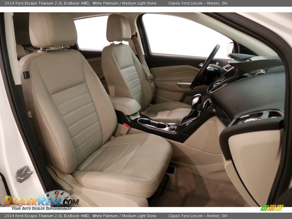 2014 Ford Escape Titanium 2.0L EcoBoost 4WD White Platinum / Medium Light Stone Photo #20