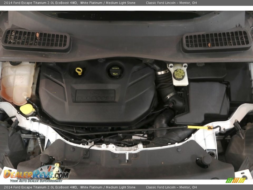 2014 Ford Escape Titanium 2.0L EcoBoost 4WD White Platinum / Medium Light Stone Photo #24