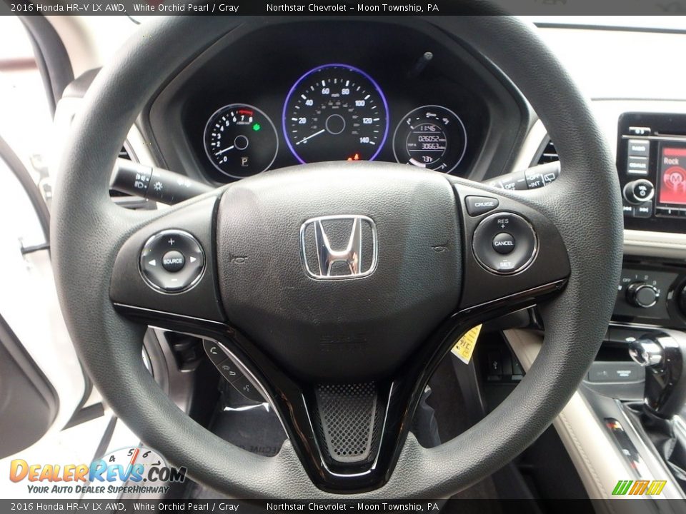2016 Honda HR-V LX AWD White Orchid Pearl / Gray Photo #26
