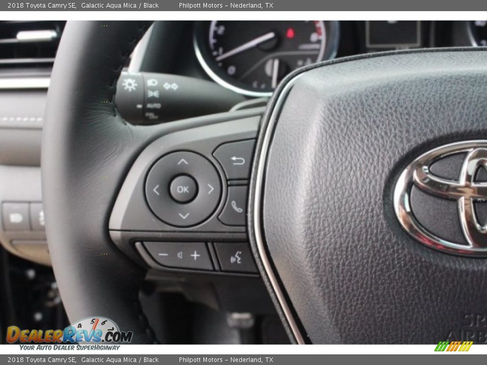 2018 Toyota Camry SE Galactic Aqua Mica / Black Photo #18