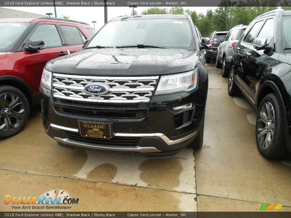 2018 Ford Explorer Limited 4WD Shadow Black / Ebony Black Photo #1