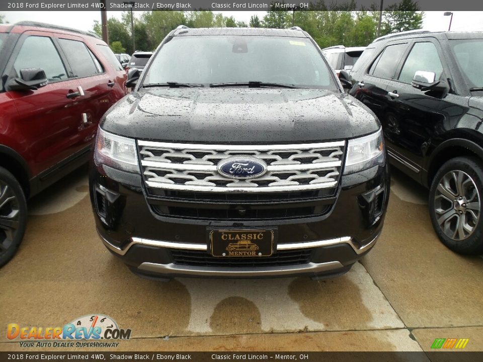 2018 Ford Explorer Limited 4WD Shadow Black / Ebony Black Photo #2