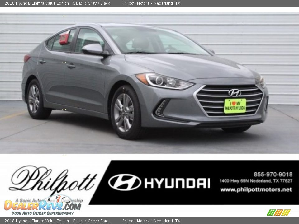 2018 Hyundai Elantra Value Edition Galactic Gray / Black Photo #1