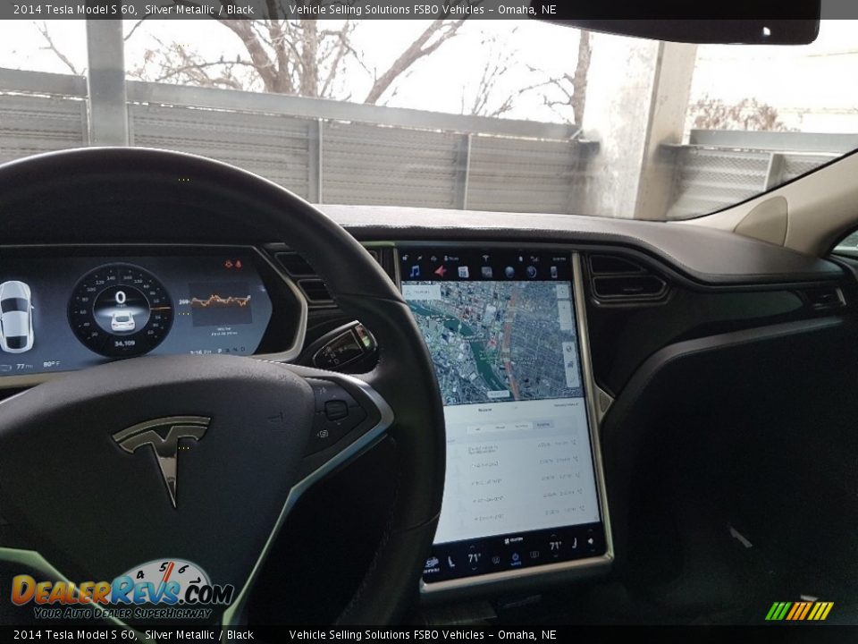 2014 Tesla Model S 60 Silver Metallic / Black Photo #3