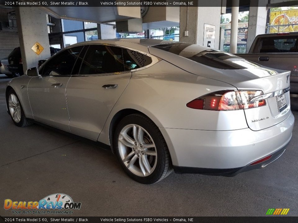 2014 Tesla Model S 60 Silver Metallic / Black Photo #5