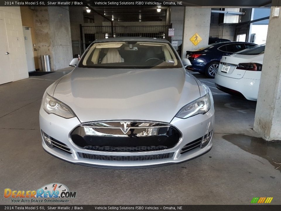 2014 Tesla Model S 60 Silver Metallic / Black Photo #8