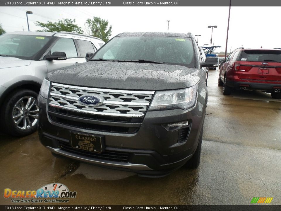 2018 Ford Explorer XLT 4WD Magnetic Metallic / Ebony Black Photo #1