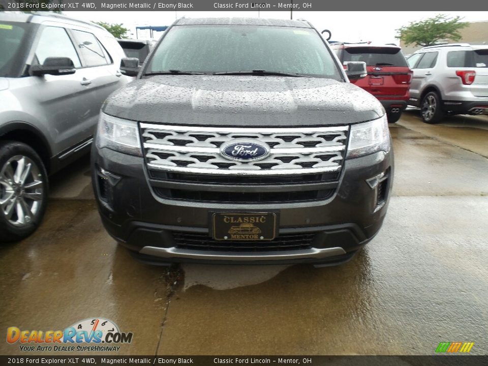 2018 Ford Explorer XLT 4WD Magnetic Metallic / Ebony Black Photo #2