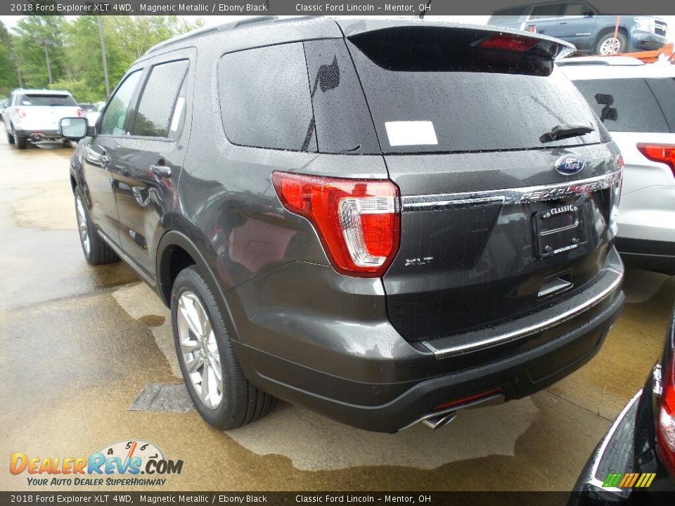 2018 Ford Explorer XLT 4WD Magnetic Metallic / Ebony Black Photo #3