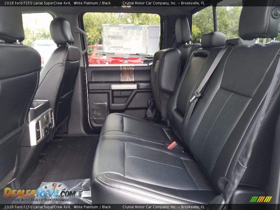 2018 Ford F150 Lariat SuperCrew 4x4 White Platinum / Black Photo #10