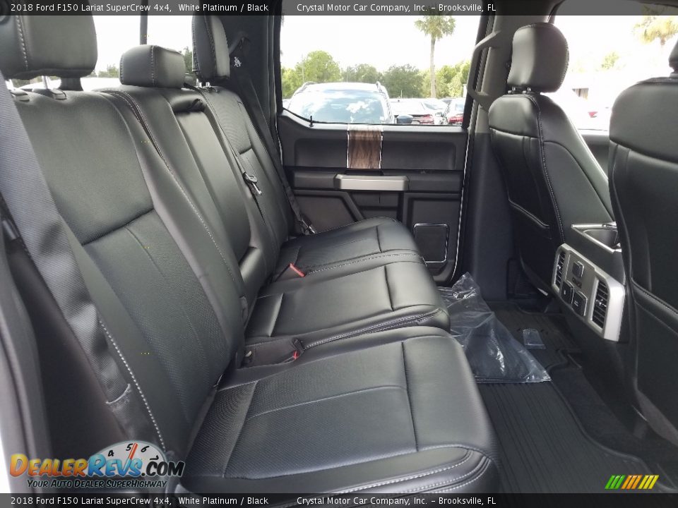 2018 Ford F150 Lariat SuperCrew 4x4 White Platinum / Black Photo #11