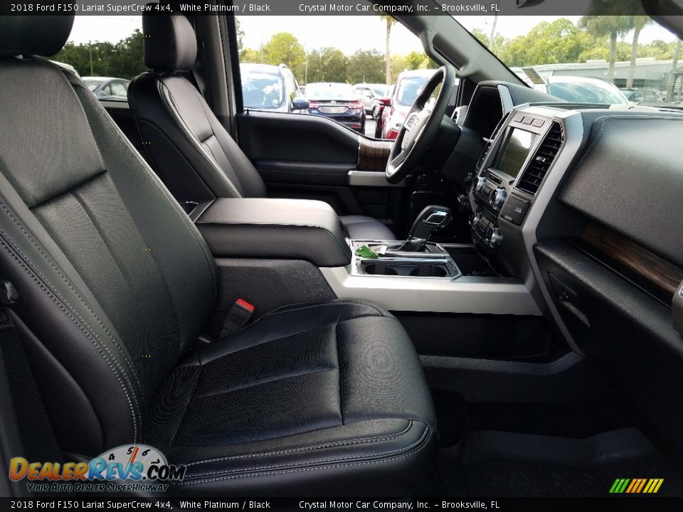 2018 Ford F150 Lariat SuperCrew 4x4 White Platinum / Black Photo #12