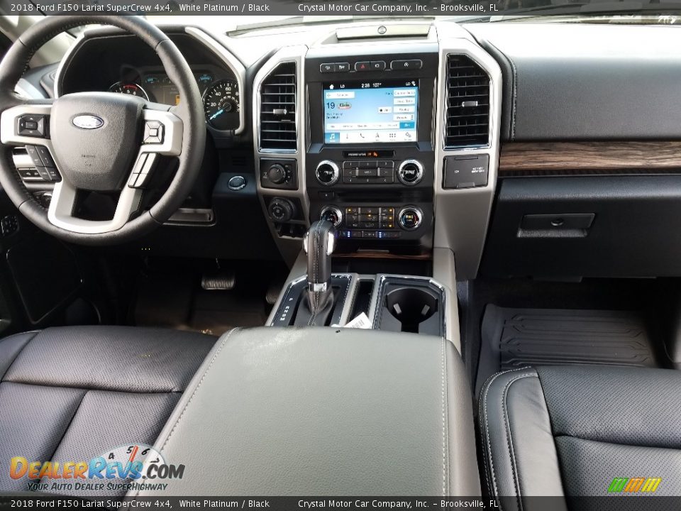 2018 Ford F150 Lariat SuperCrew 4x4 White Platinum / Black Photo #13