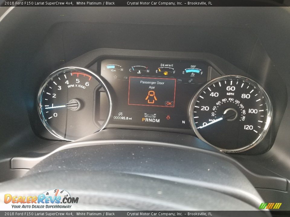 2018 Ford F150 Lariat SuperCrew 4x4 White Platinum / Black Photo #14