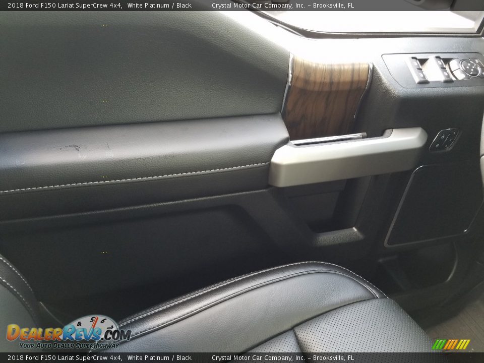 2018 Ford F150 Lariat SuperCrew 4x4 White Platinum / Black Photo #17
