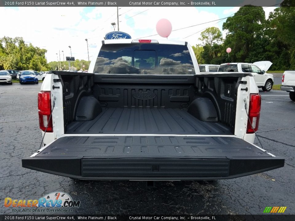 2018 Ford F150 Lariat SuperCrew 4x4 White Platinum / Black Photo #19