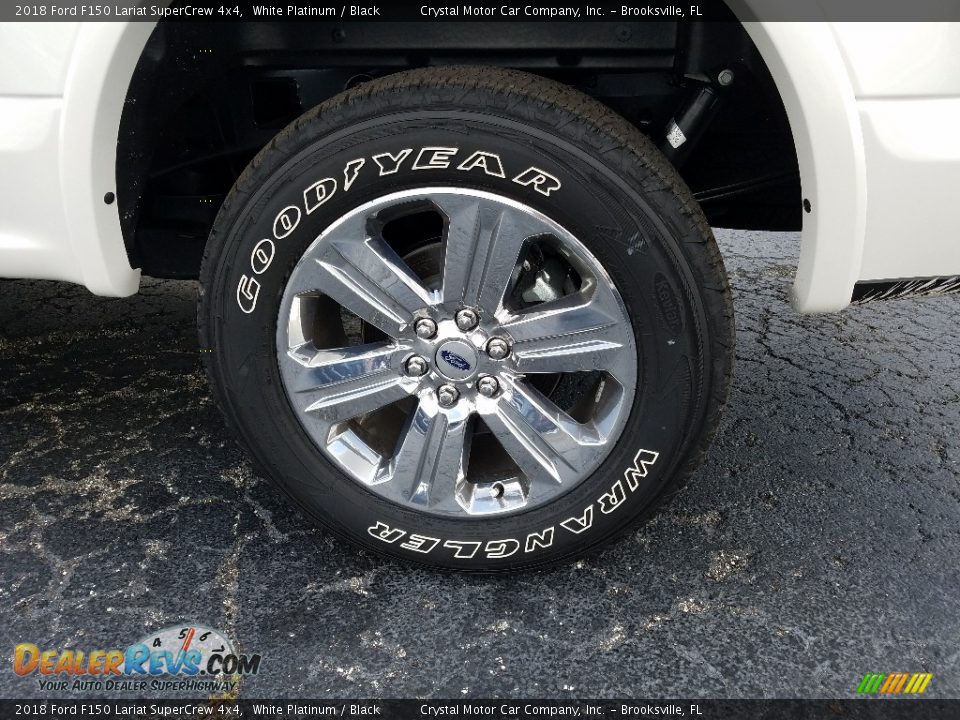 2018 Ford F150 Lariat SuperCrew 4x4 White Platinum / Black Photo #20