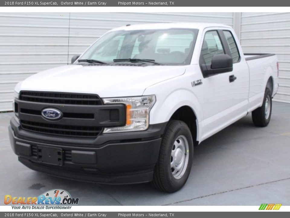 2018 Ford F150 XL SuperCab Oxford White / Earth Gray Photo #3