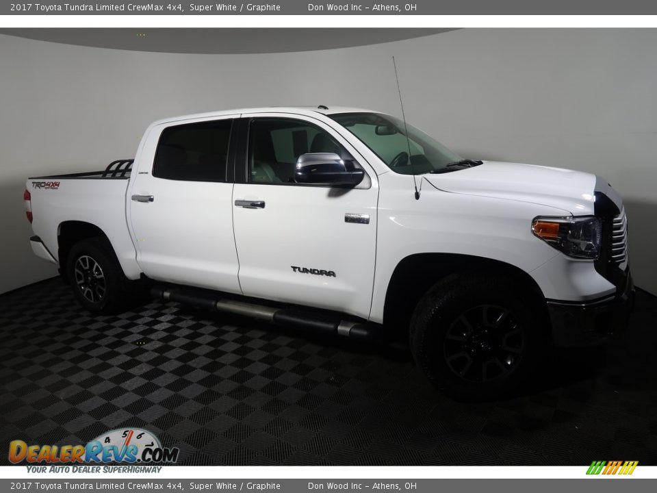 2017 Toyota Tundra Limited CrewMax 4x4 Super White / Graphite Photo #6