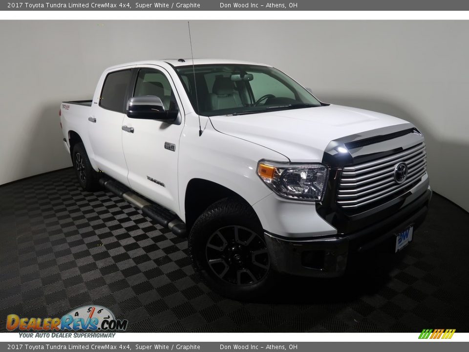 2017 Toyota Tundra Limited CrewMax 4x4 Super White / Graphite Photo #7