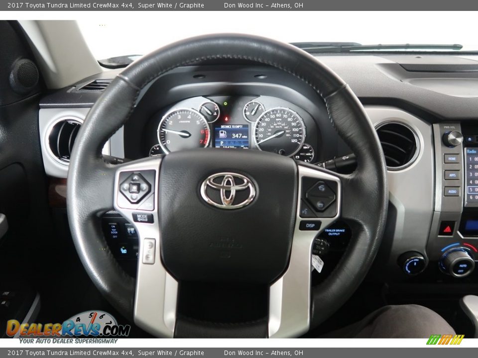 2017 Toyota Tundra Limited CrewMax 4x4 Super White / Graphite Photo #19