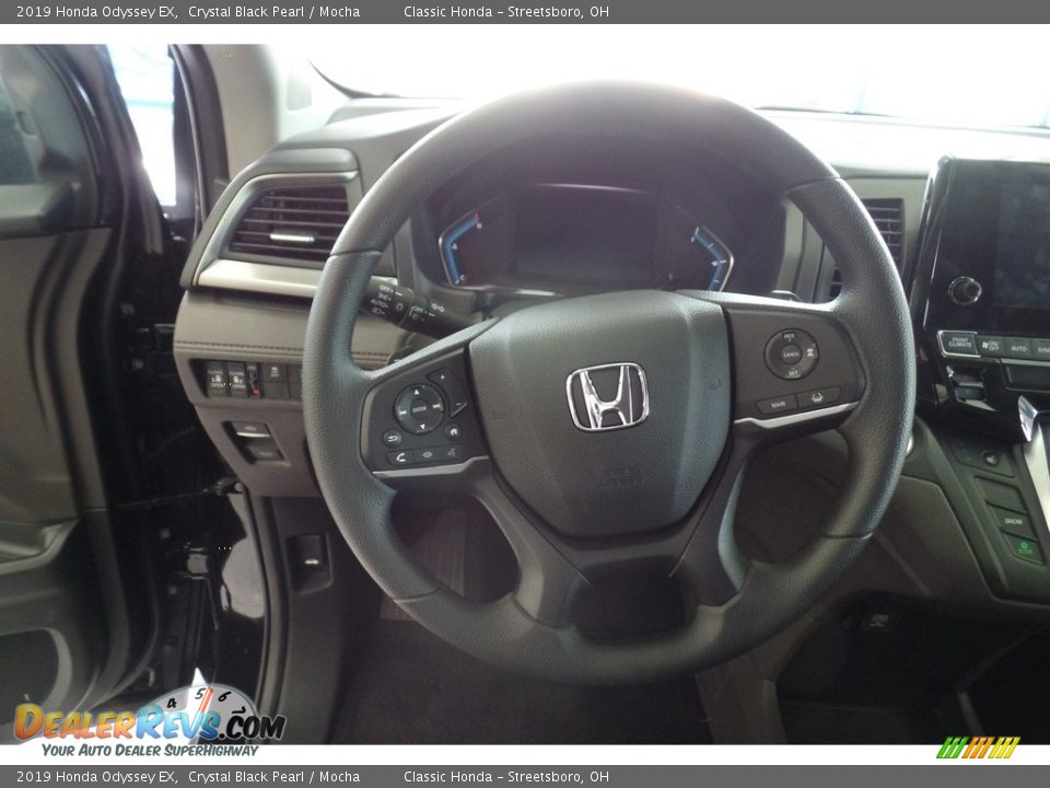 2019 Honda Odyssey EX Crystal Black Pearl / Mocha Photo #10