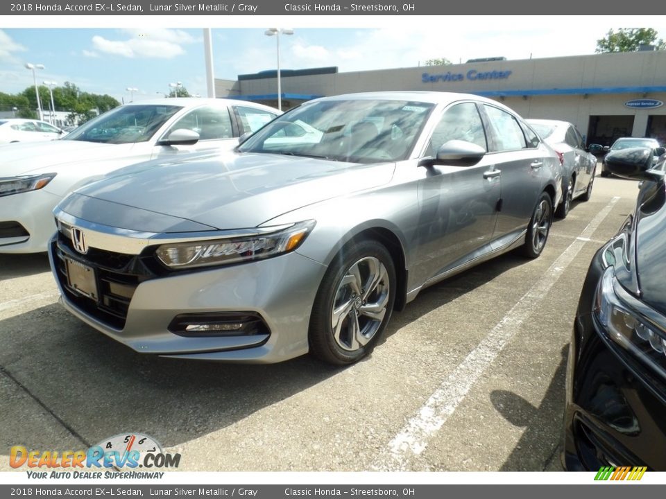 2018 Honda Accord EX-L Sedan Lunar Silver Metallic / Gray Photo #1