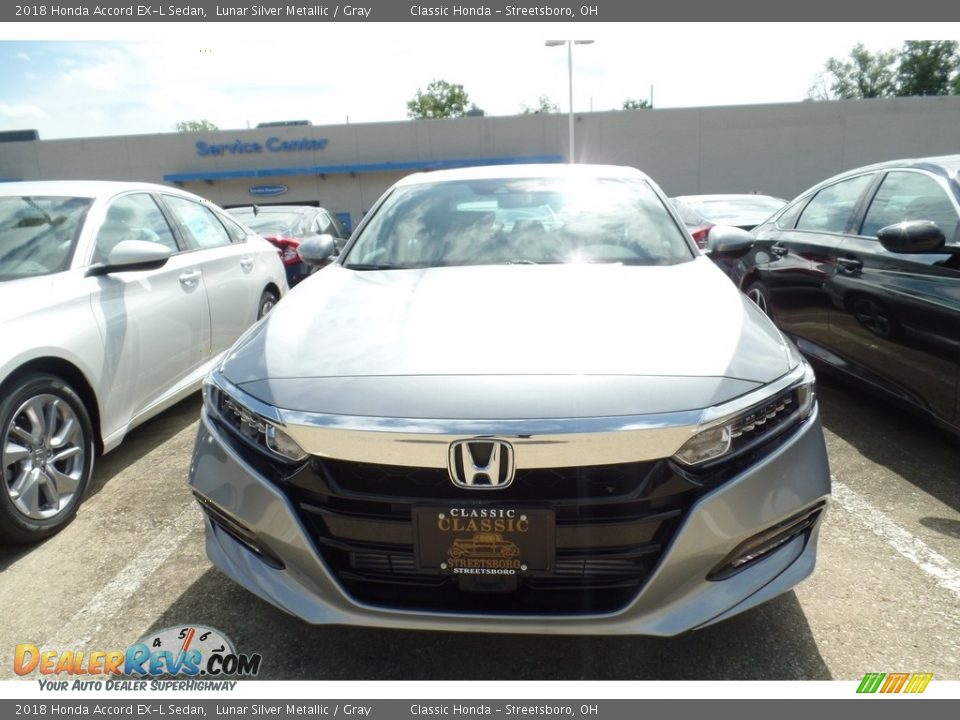 2018 Honda Accord EX-L Sedan Lunar Silver Metallic / Gray Photo #2
