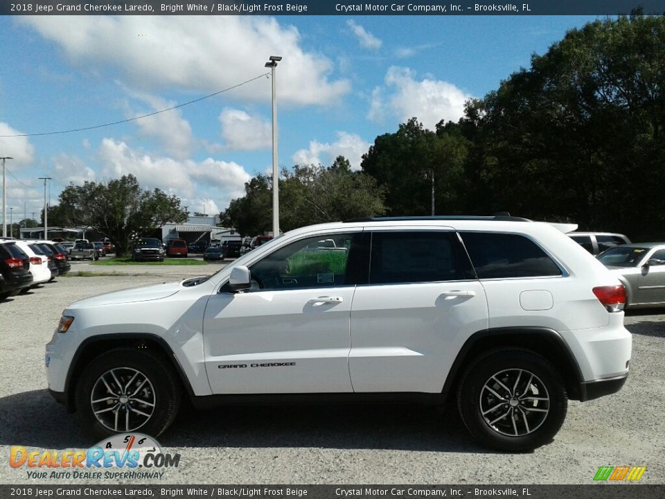2018 Jeep Grand Cherokee Laredo Bright White / Black/Light Frost Beige Photo #2