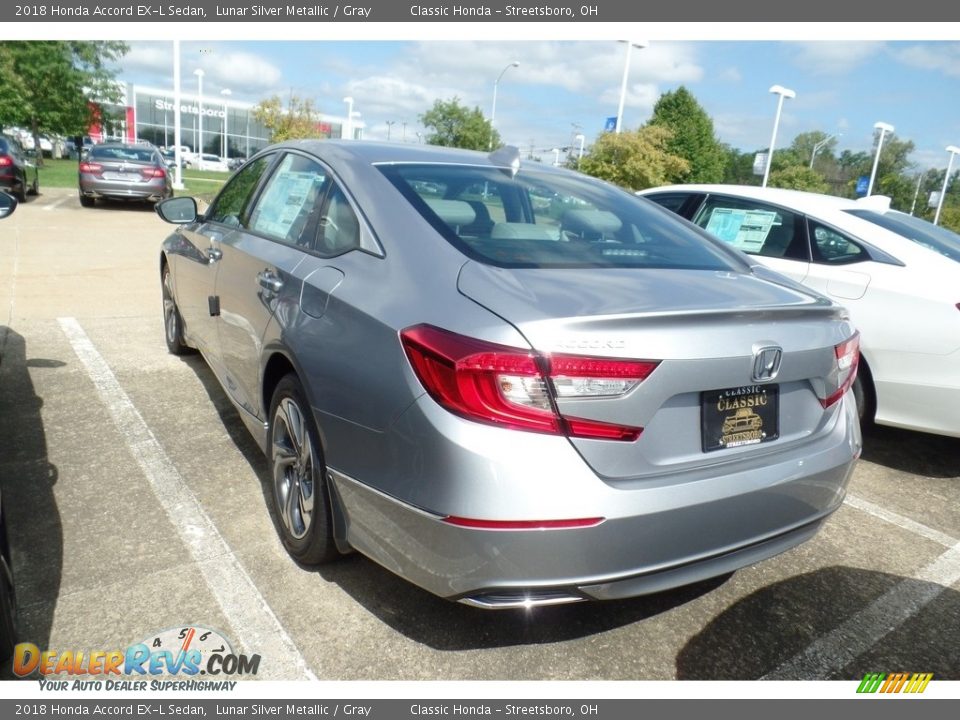 2018 Honda Accord EX-L Sedan Lunar Silver Metallic / Gray Photo #5