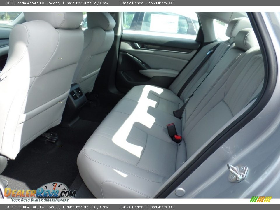2018 Honda Accord EX-L Sedan Lunar Silver Metallic / Gray Photo #8