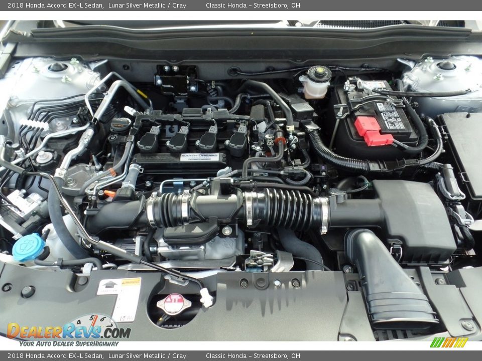 2018 Honda Accord EX-L Sedan Lunar Silver Metallic / Gray Photo #11