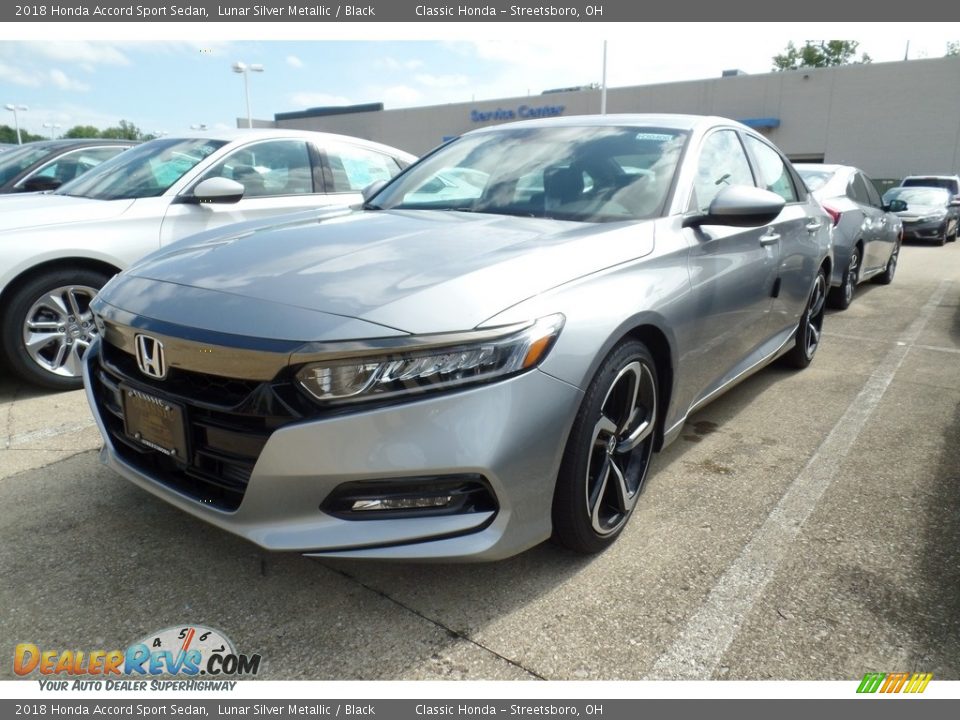 2018 Honda Accord Sport Sedan Lunar Silver Metallic / Black Photo #1